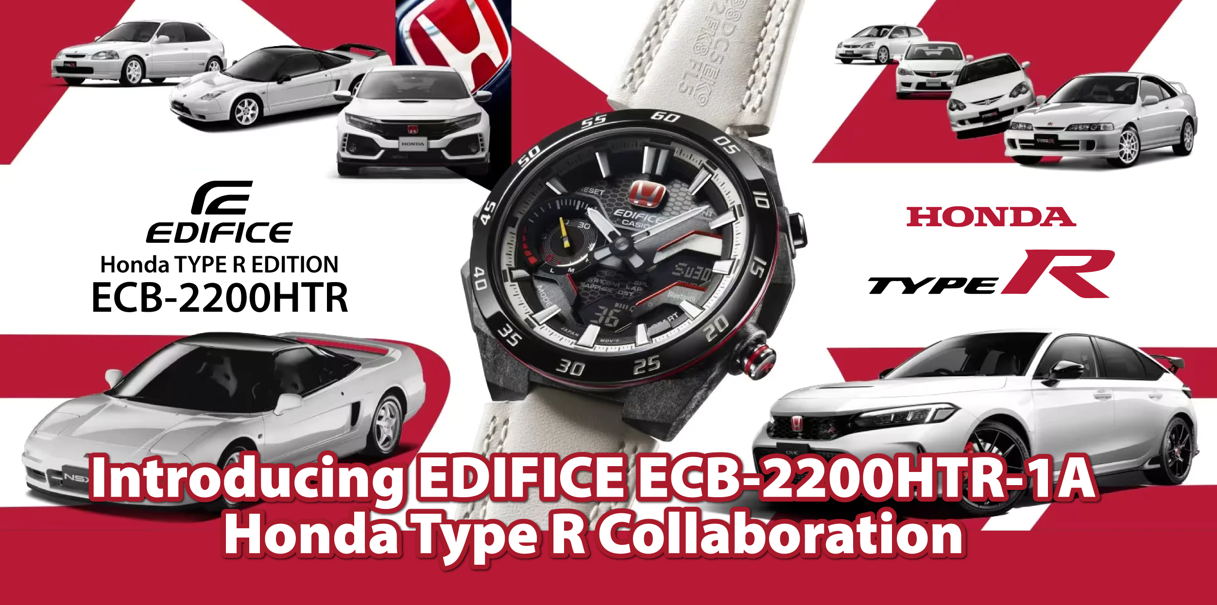 Introducing EDIFICE ECB-2200HTR-1A x Honda Type R 