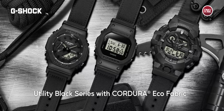 G-SHOCK | Utility Black Series with CORDURA® Eco Fabric