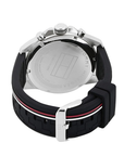 Tommy Hilfiger Decker Men's Black Silicone Strap Watch 1791473