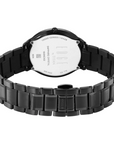 Titan Edge Metal Black Dial Stainless Steel Strap Watch 1843NM03