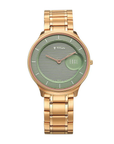 Titan Edge Murals Men's Green Dial Rose Gold Stainless Steel Watch 1843WM02