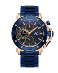 Alexandre Christie AC9205MCBURBU Chronograph Men's Blue Dial Blue Stainless Steel Watch