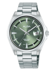 Alba AS9V87X1 Men's Tea Green Dial Stainless Steel Bracelet Watch VJ42 (39mm)