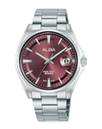 Alba AS9V91X1 Men's Burgundy Dial Stainless Steel Bracelet Watch VJ42 (39mm)