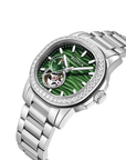 Bonia B10826-2393SLE Elegance Women's Watch – Green Dial, Stainless Steel Band