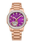 Bonia B10826-2503SLE Elegance Women's Watch โ Purple Dial, Stainless Steel Band