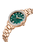 Bonia B10872-2587S Elegance Women's Quartz Watch – Green Dial, Stainless Steel Band