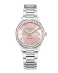 Bonia B10904-2373S Elegance Women's Quartz Watch – Pink Dial, Stainless Steel Band