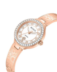 Bonia Elegance B10938-2517S Women's White Ceramic Dial IP Rose Gold Stainless Steel Watch