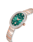 Bonia B10968-2687S Elegance Women's Quartz Watch – Green Dial, Stainless Steel Band