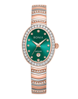 Bonia B10968-2687S Elegance Women's Quartz Watch – Green Dial, Stainless Steel Band