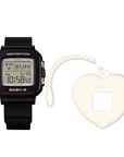 Casio Baby-G BGD-10KH-1DR Black Digital Watch with Heart Holder