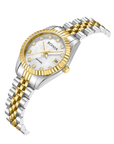 Bonia Noble B10550-7157 Women's White Mother of Pearl Dial Two-Tone Stainless Steel Watch (26mm)