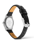 Daniel Wellington DW00100887 Ophelia Mini Black Lizard White Guilloché Silver Women's Quartz Watch