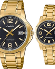 Casio M/LTP-V004G-1B Analog Couple