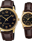 Casio M/LTP-V001GL-1B Analog Couple
