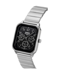 Casio MTP-M306D-1AVDF Men's Black-Dial Stainless Steel Multi-Dial Analog Watch