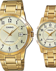 Casio M/LTP-V004G-9B Analog Couple