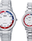 Q&Q Q50B/Q52B-001PY Analog Couple