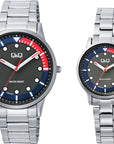 Q&Q Q50B/Q52B-002PY Analog Couple