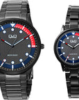 Q&Q Q50B/Q52B-003PY Analog Couple