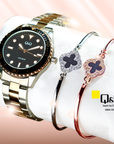 Q&Q Japan By Citizen Q55A-002PY Analog (SET)