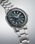 Seiko PRESAGE SSK009J1 PETROL BLUE STYLE 60S ROAD TRIP GMT AUTOMATIC MEN WATCH