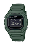 Casio W-218H-3BVDF Men's Green/Black Digital Watch