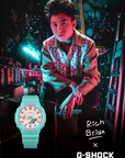 Casio G-Shock GA-2100RB-3ADR Rich Brian Collaboration Model Analog-Digital Combination