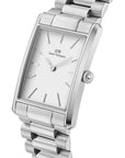 Daniel Wellington DW00100701 โ Womenโs The Bound Link Silver Rectangular Quartz Watch