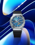 Casio G-Shock GBM‑2100A‑2BDR – Tough Solar Bluetooth Metal Bezel Sports Watch