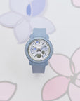 Casio Baby-G BGA-290FL-2ADR – Pastel Blue Floral Shock-Resistant Watch