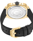 Hummer HM1026-1840 Men’s Multi-Function Japanese Quartz Gold-Tone Leather Watch