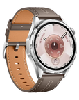 HUAWEI WATCH GT 6 (46 mm) – Grey Stainless Steel Smartwatch with Composite Leather Strap