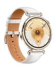 HUAWEI WATCH GT 6 (41 mm) – White Stainless Steel Smartwatch with Composite Leather Strap