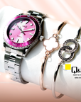 Q&Q Japan By Citizen Q55A-004PY Analog (SET)
