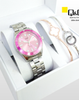 Q&Q Japan By Citizen Q55A-004PY Analog (SET)