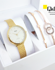 Q&Q Japan By Citizen QC35J010Y Analog (SET)