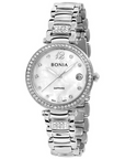 Bonia Cristallo Mother of Pearl B10610-2355S Analog Quartz Watch