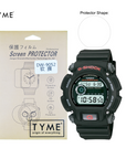 TYME Screen Protector for Casio G-Shock GW-9300, GW-9400, GX-56, DW-5900, DW-6900, DW-9052, G-7900, G-9000, G-9300 Model (HD Film with Hydrophobic Coating)
