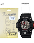 TYME Screen Protector for Casio G-Shock GW-9300, GW-9400, GX-56, DW-5900, DW-6900, DW-9052, G-7900, G-9000, G-9300 Model (HD Film with Hydrophobic Coating)