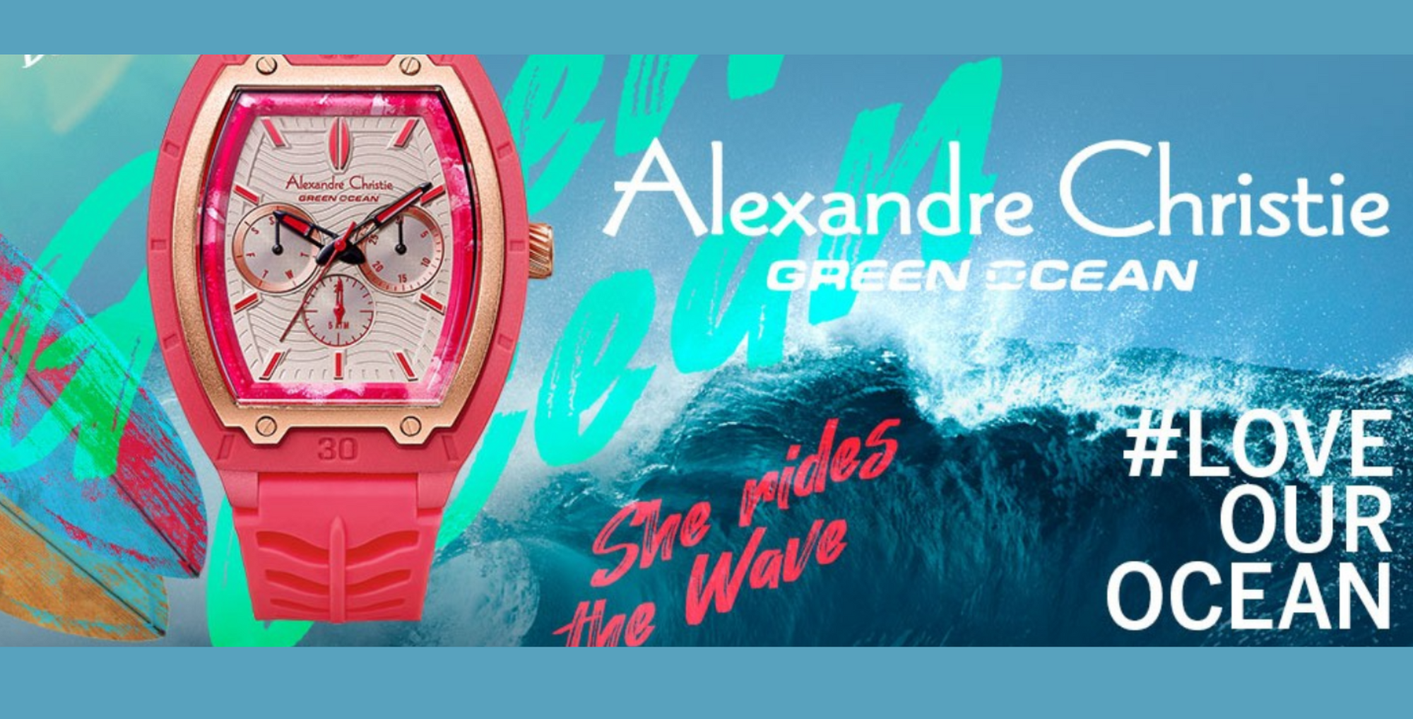 THE NEW UNIQUE ALEXANDRE CHRISTIE GREEN OCEAN