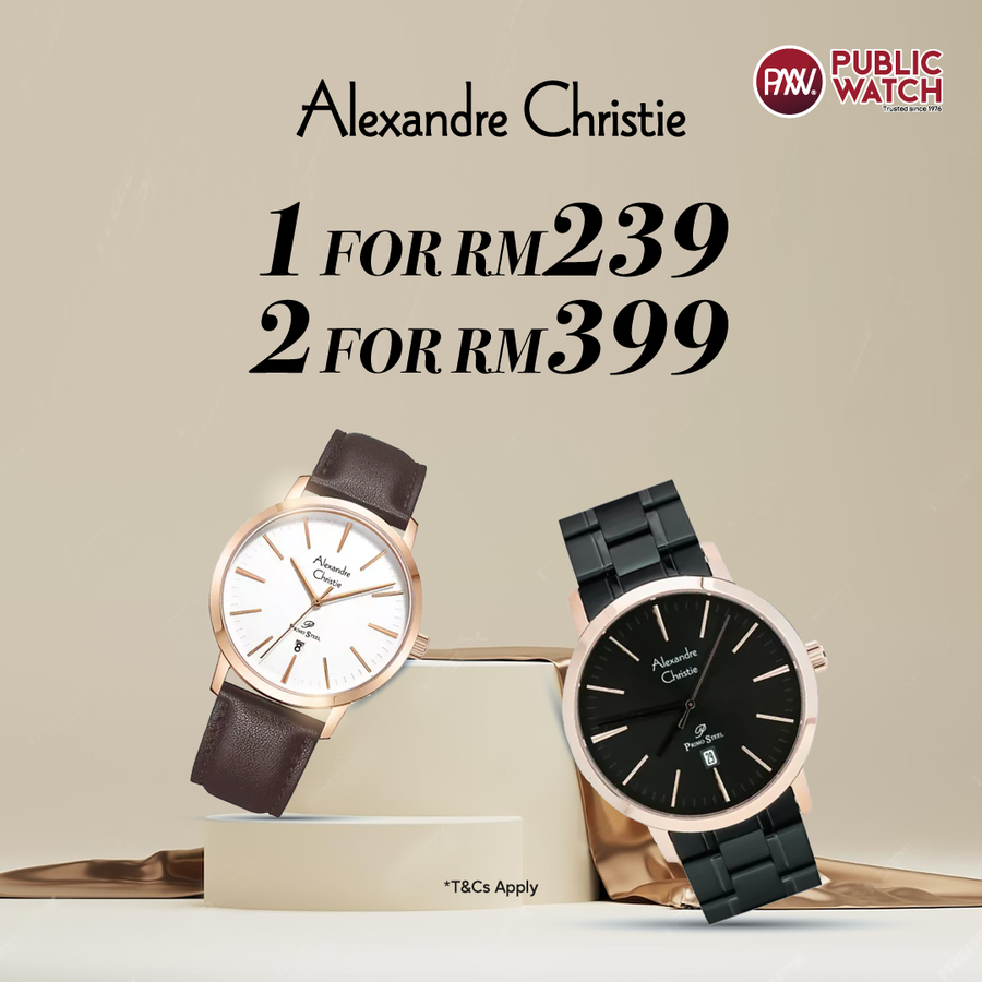 Double the Style, Double the Savings – 2 Watches for Only RM399!