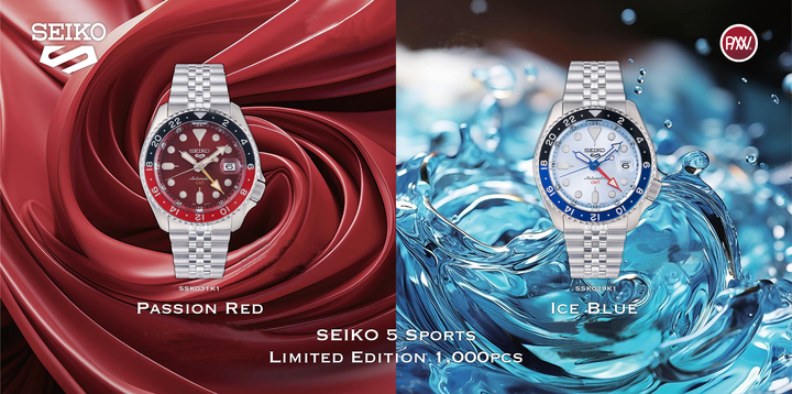 Seiko Launches Limited Edition Watches "Ice Blue" & "Passion Red" !