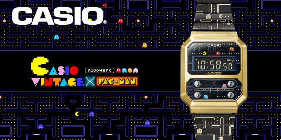 Casio x Pac-Man collaboration A100WEPC