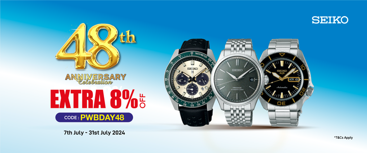 Seiko Birthday Deal : Extra 8% off