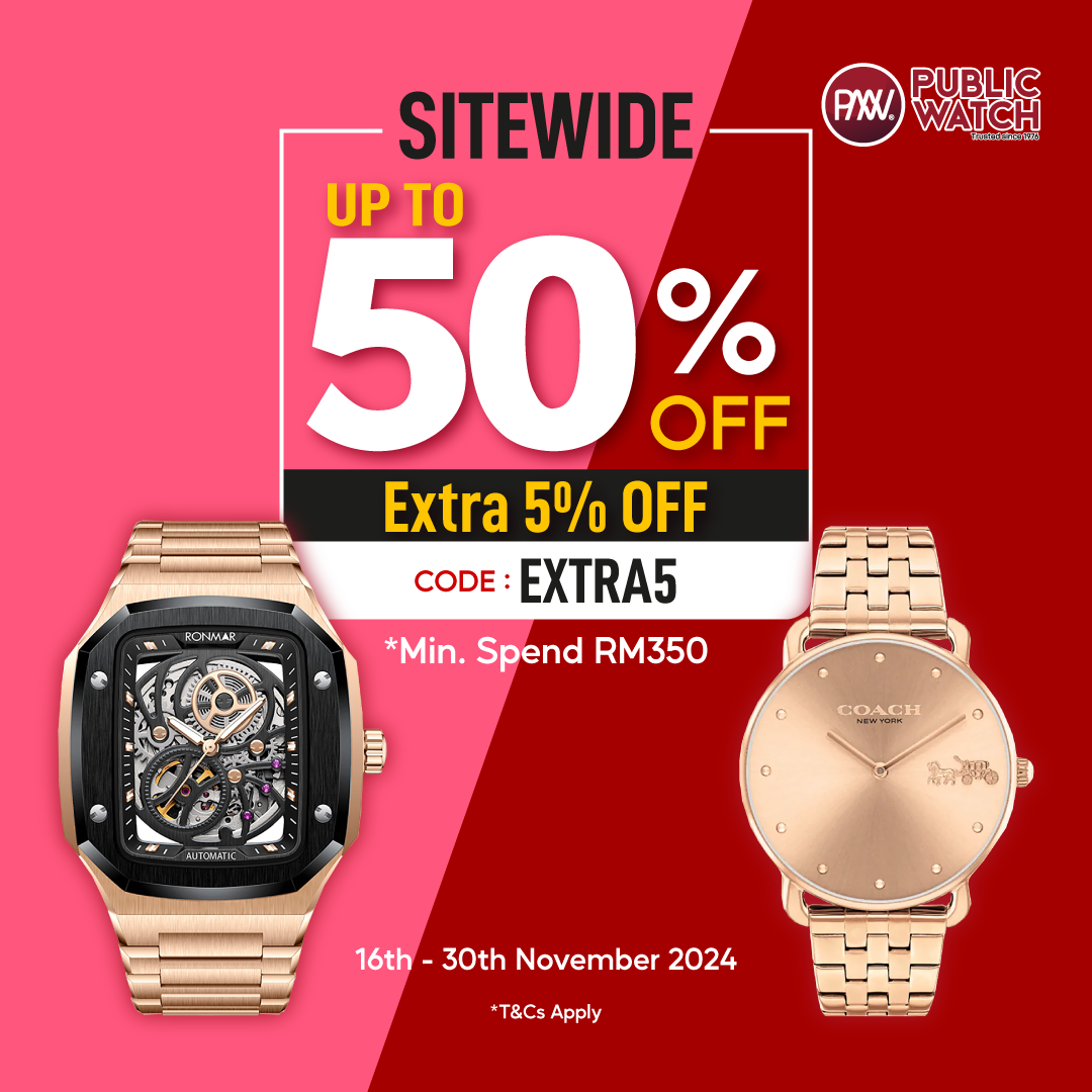 Sitewide Up to 50% Off + Extra 5% Off – Time to Grab Your Favorite Watches!