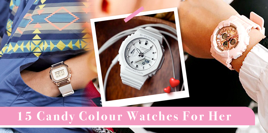 15 Candy Colour Watches for Her｜Baby-G, G-Shock, Skechers, Q&Q