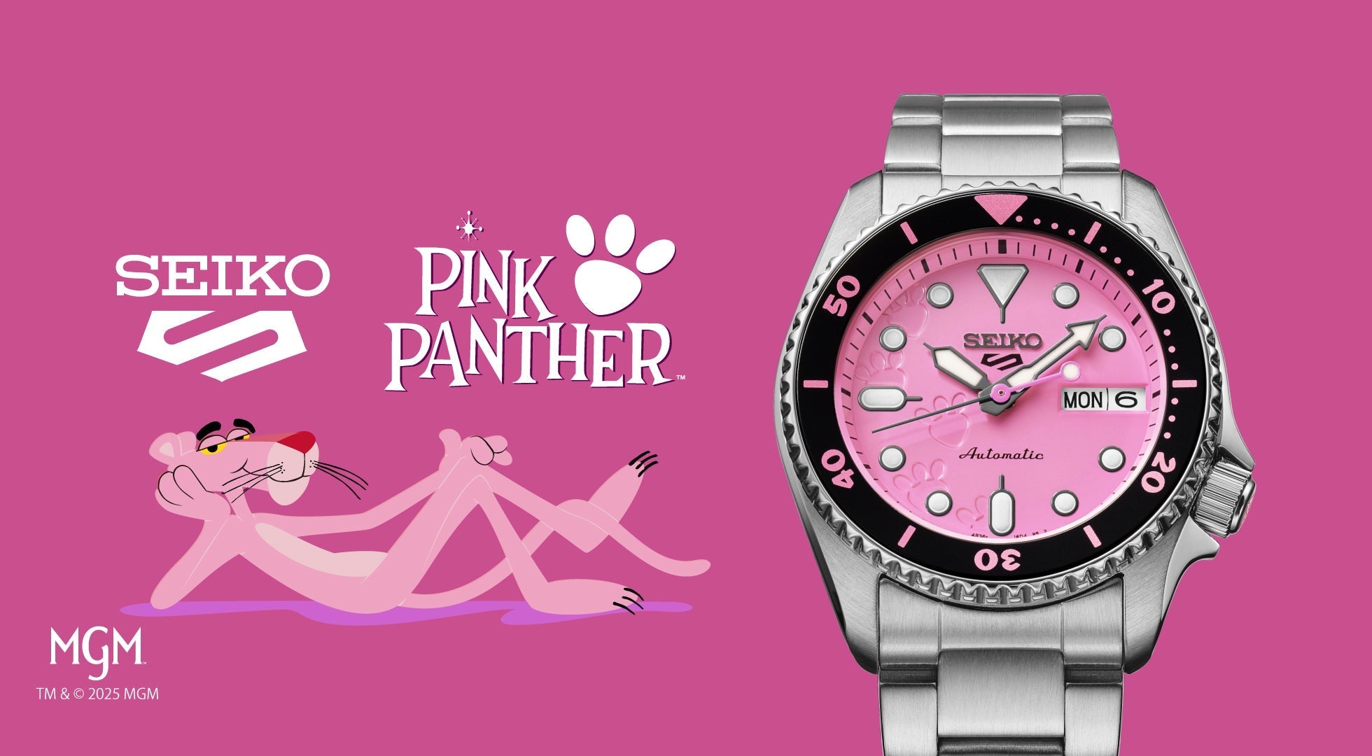 🎨 Seiko 5 Sports SRPM07 – Pink Panther Limited Edition: A Playful Tribute to Animation History