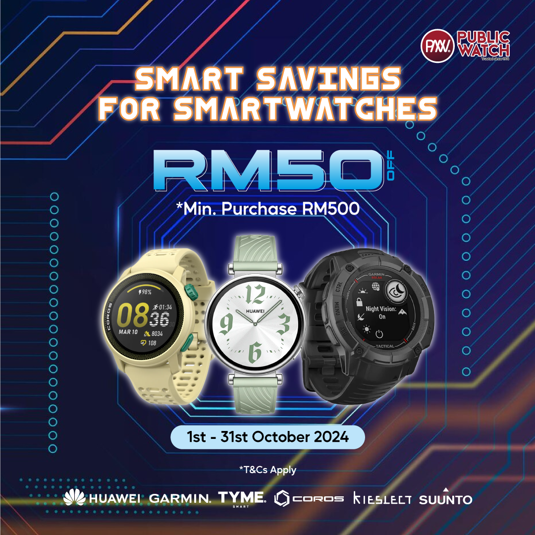 Smart Savings for Smart Watches: RM50 Off When You Spend RM500 or More!